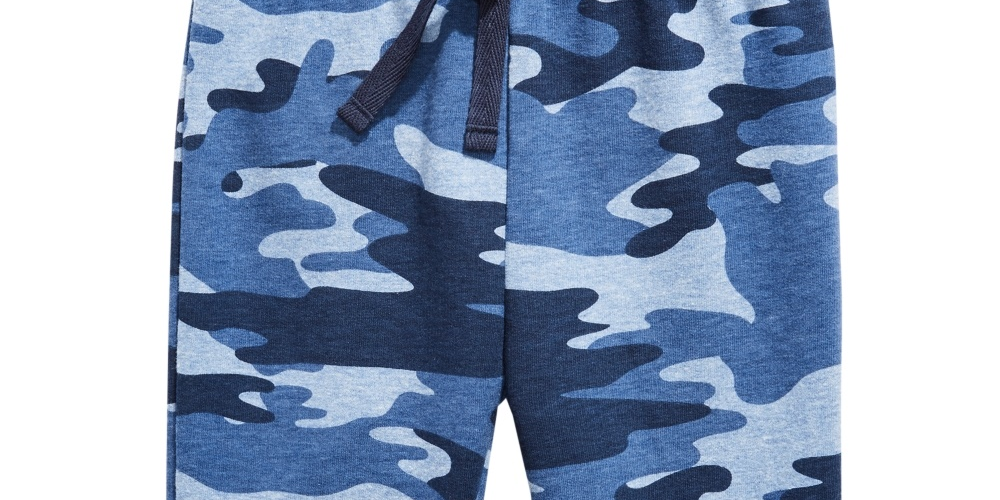 First Impressions Toddler Boys Camo-Print Jogger Pants Navy Size 2T