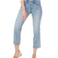 NYDJ Women's Marilyn Lace Stripe Ankle Straight Leg Jeans Blue Size  18
