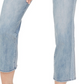 NYDJ Women's Marilyn Lace Stripe Ankle Straight Leg Jeans Blue Size  18