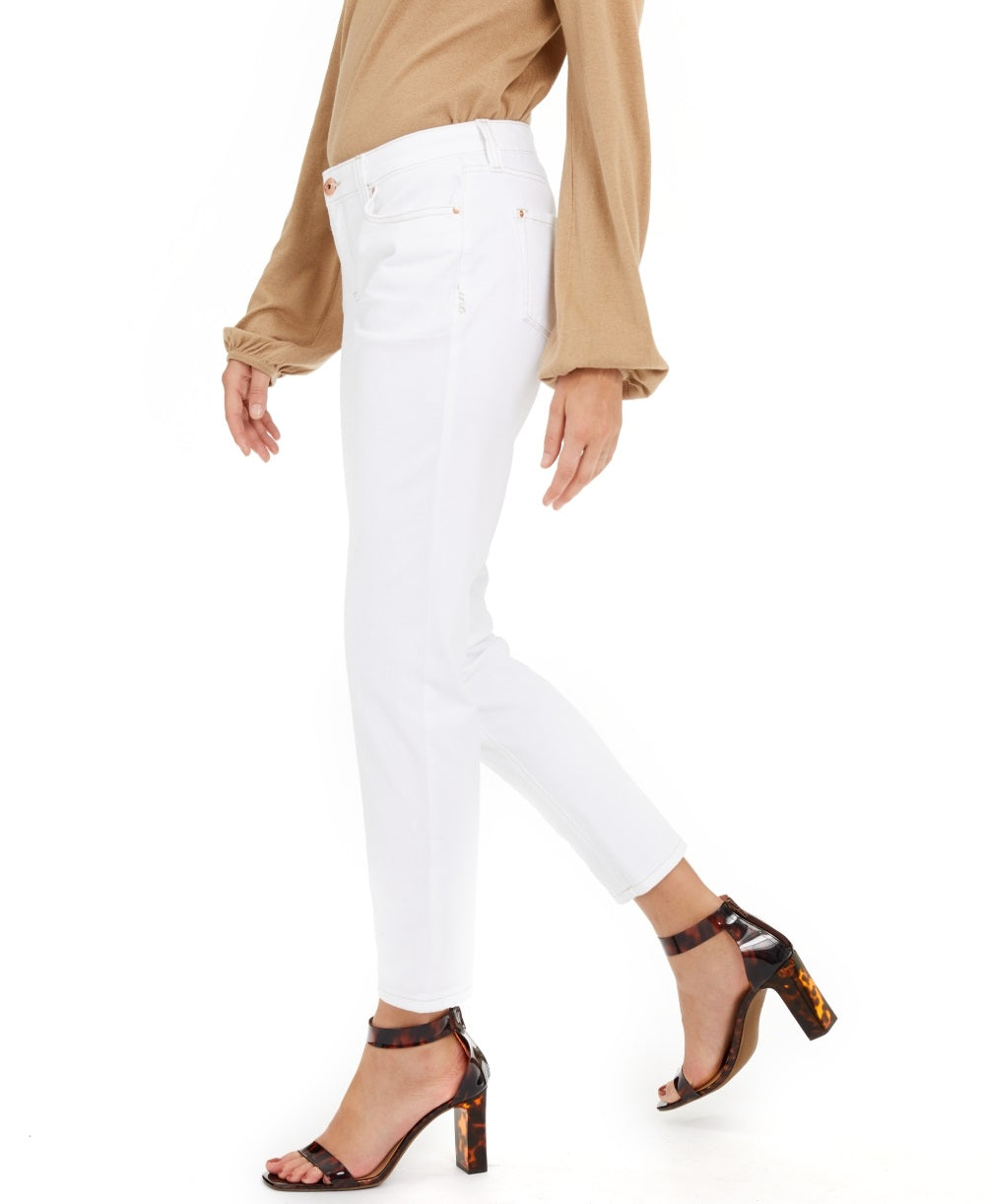 INC International Concepts Women's Boyfriend Jeans White Size 18