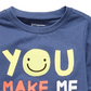 First Impressions Toddler Boy's Smile-Print Cotton T-Shirt  Med Blue Size 3T