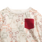 First Impressions Boy's Long Sleeve Woodland Animals T Shirt Beige Size 3 6MOS