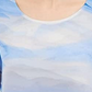 Alfani Women's Striped Scoop Neck Blouse Blue Size X-Large