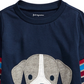 First Impressions Boy's Layered Look Puppy Print T Shirt Blue Size 3 MOS