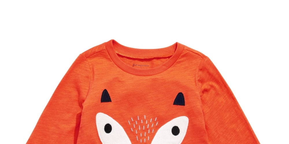 First Impressions Baby Boys Cotton Fox T-Shirt  Med Orange Size 3-6MOS
