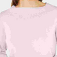 Karen Scott Women's Bateau Neck Long Sleeve Sweater Pink Size X-Large