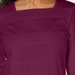 Karen Scott Women's Square Neck Lace Stripe Top Purple Size X-Large