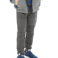 Epic Threads Big Boy's Moto Knit Jogger Pants Gray Size Large