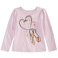 Epic Threads Kid's Toddler Girls Ballet Slippers T Shirt Pink Size 2T
