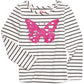 Epic Threads Kid's Little Girls Striped Butterfly T Shirt White Size 5