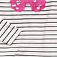 Epic Threads Little Girl's Striped Butterfly T-Shirt White Size 6