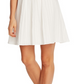 CeCe Women's A Line Dress Split Neck Flutter Sleeve White Size 14