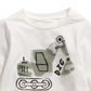 First Impressions Kid's Baby Boys Construction Print Cotton T Shirt White Size 18