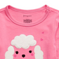 First Impressions Girl's Cotton Long Sleeve Poodle T Shirt Pink Size 6 MOS