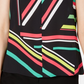 Bar III Women's Sleeveless V Neck Blouse Black Mult Size XS