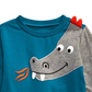 First Impressions Baby Boy's Dragon T-Shirt Blue Size 3-6 Months
