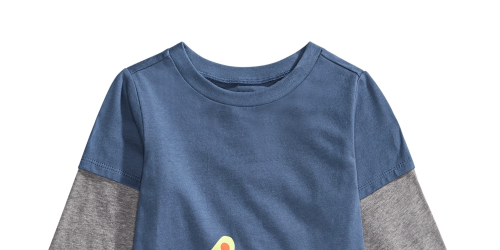 First Impressions Baby Boy's Bulldozer Print Layered Look T-Shirt Blue Size 12 Months