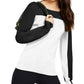 INC International Concepts Women's Colorblocked Sweater Black Size XX Large