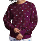 Champion Women's Logo Print Reverse Weave Sweatshirt Purple Size Medium