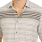 Alfani Men's Gradient Stripe Shirt Brown Size X-Large