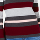 Karen Scott Women's Cotton Striped Ribbed Sweater -Pink Size -PS