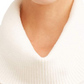 Style & Co Women's Ivory Heather Long Sleeve Crew Neck Sweater White Size PM