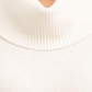 Style & Co Women's Ivory Heather Long Sleeve Crew Neck Sweater White Size PM