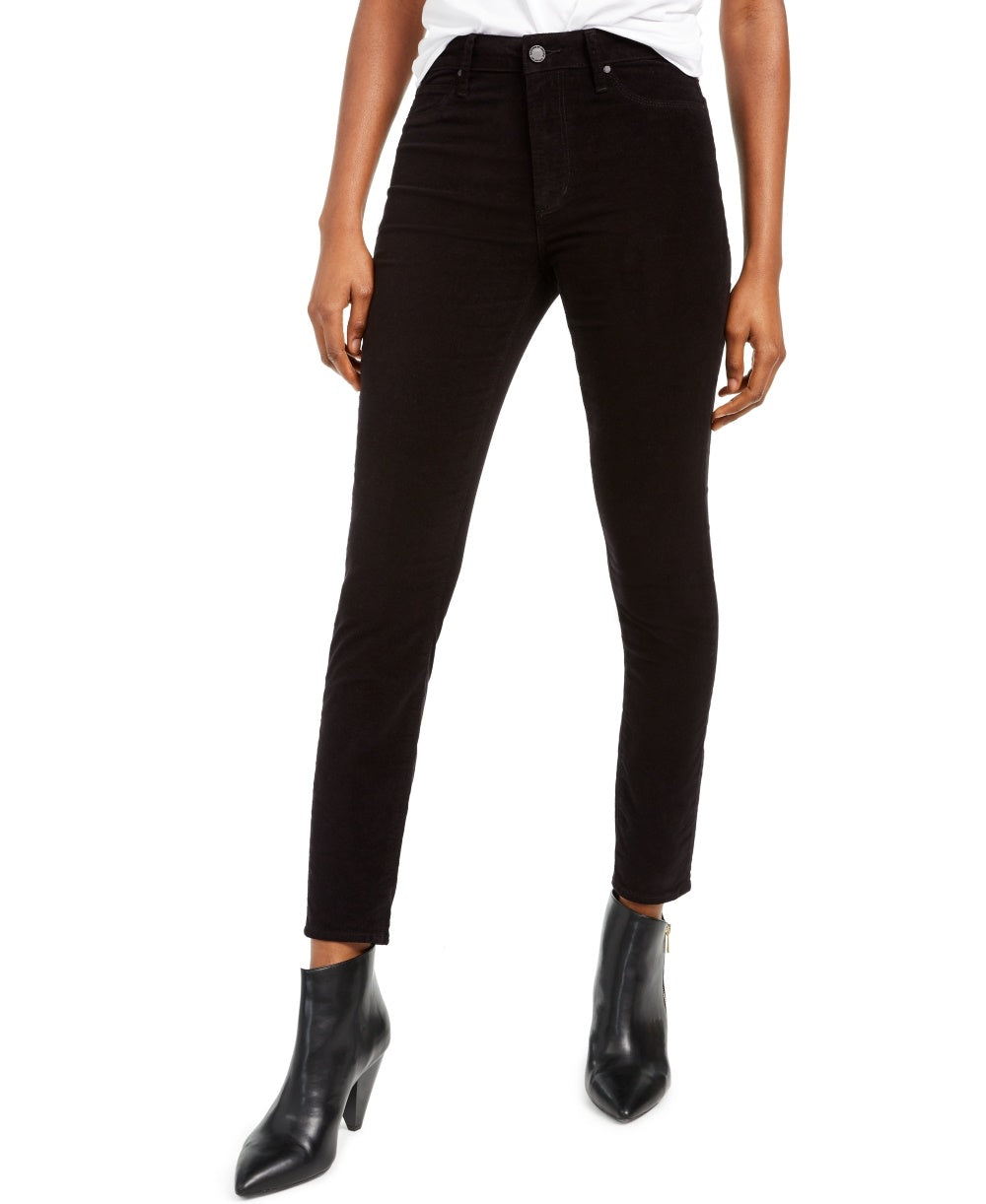 Articles Of Society Women's Hilary Velvet High Rise Jeans Black Size 31
