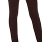Style & Co Women's Plaid Ponte Legging Purple Size PL