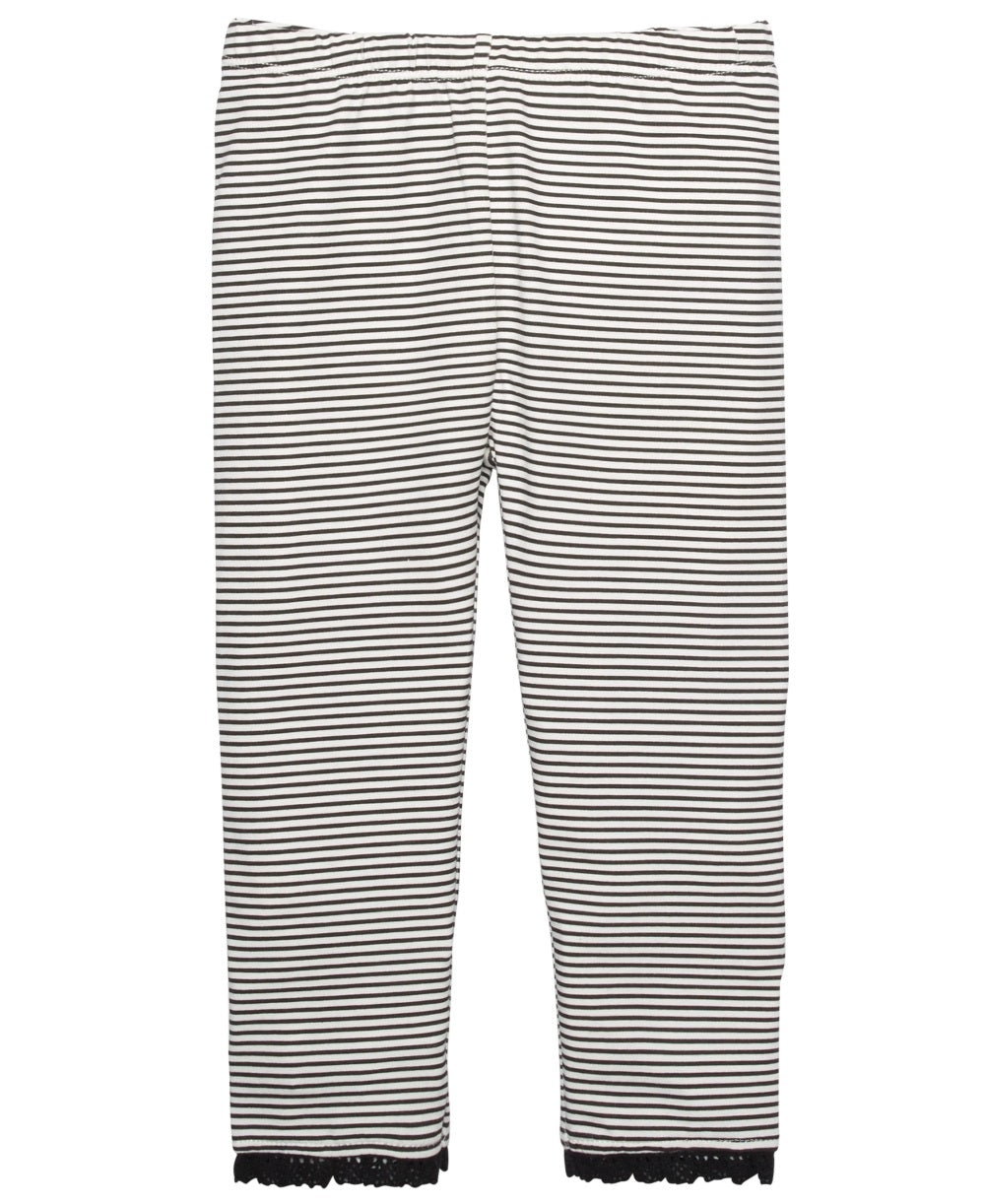 First Impressions Toddler Girl's Crochet Trim Leggings  White Size 4T