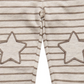 First Impressions Toddler Boy's Striped Star-Patch Jogger Pants Beige Size 4T