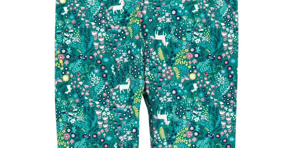 First Impressions Girl's Printed Leggings Green Size 6MOS