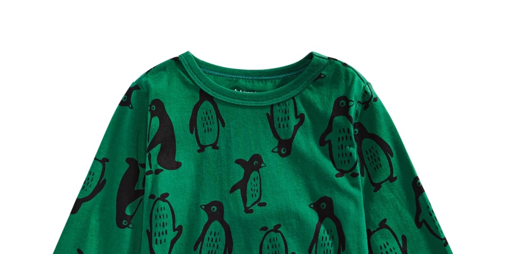 First Impressions Baby Boy's Penguin-Print Cotton T-Shirt  Green Size 18MOS
