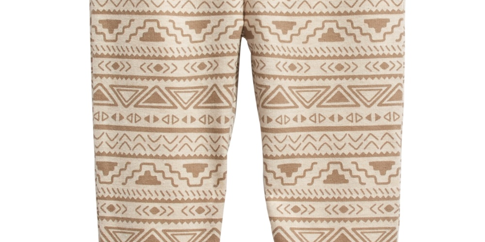 First Impressions Boy's Geo Print Jogger Pants Beige Size 3MOS