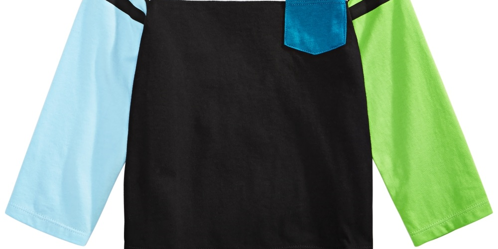 First Impressions Baby Boy's Colorblocked T-Shirt  Black Size 12MOS