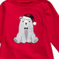First Impressions Baby Boy's Santa Bear Print T-Shirt Red Size 12MOS