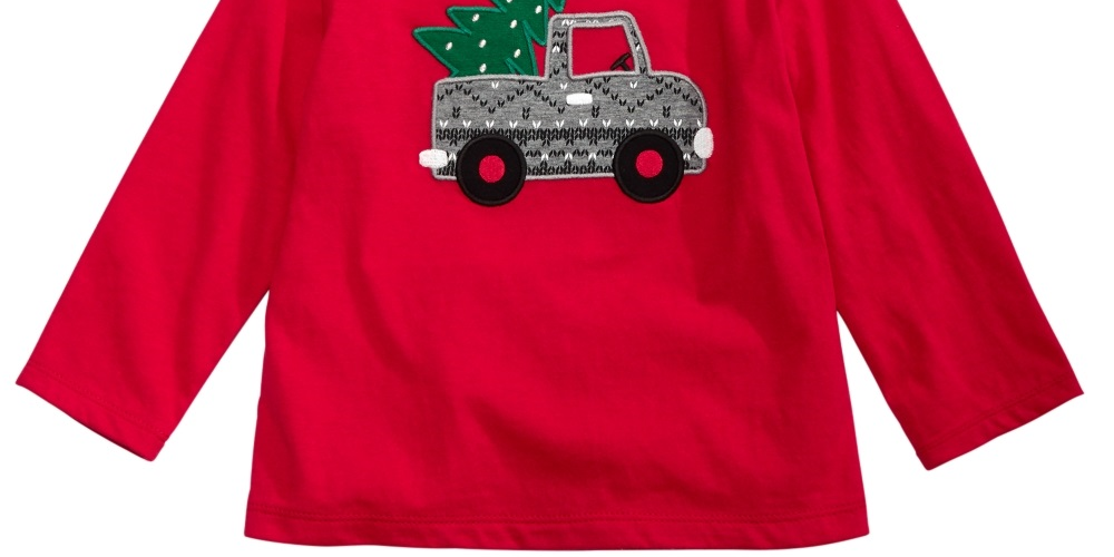 First Impressions Baby Boy's Tree Truck Print T-Shirt Red Size 6-9MOS