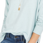 Style & Co Women's Contrast Stitched Sweatshirt Green Size Medium