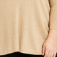 Anne Klein Women's Textured Glitter Long Sleeve Jewel Neck Top Gold Size 1X