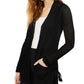 Hooked Up By Iot Junior's Side Tie Cardigan Black Size X-Large