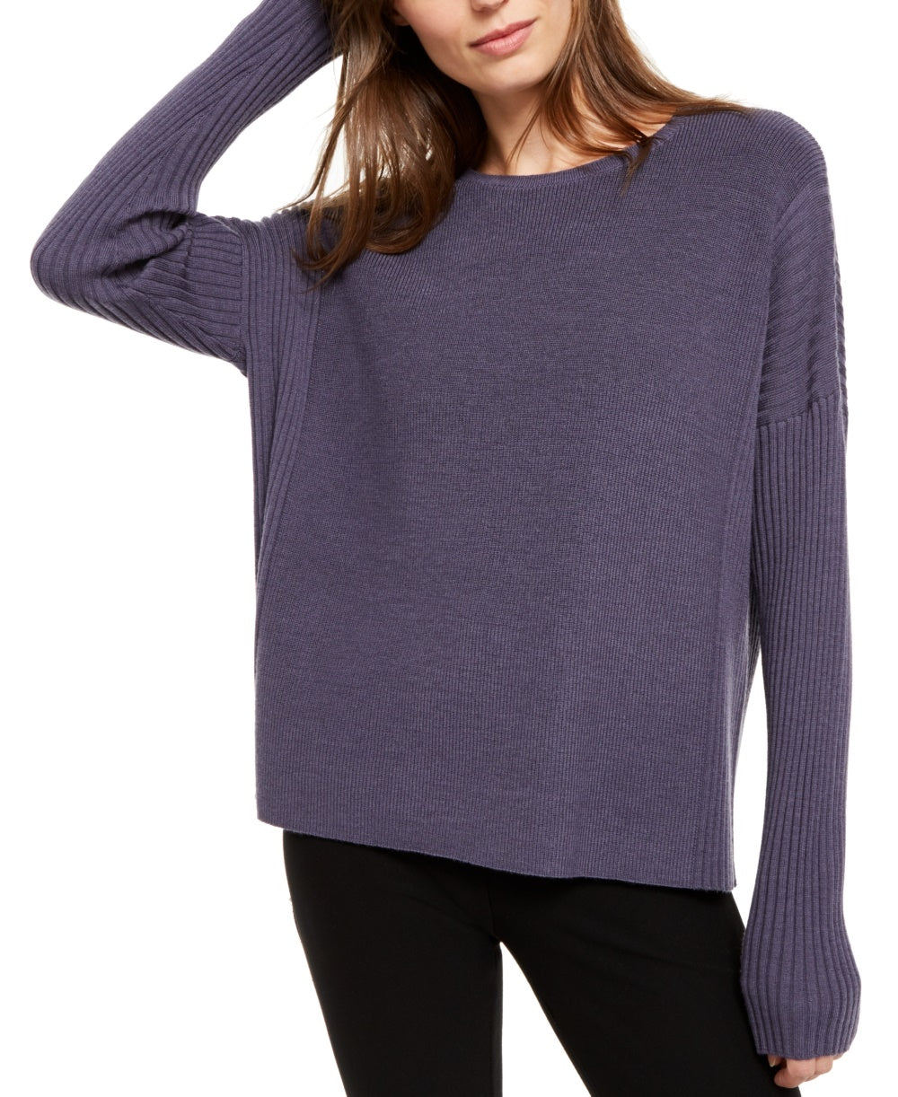 Eileen Fisher Women's Wool Sweater Purple Size Petite Small