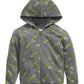 Epic Threads Kid's Toddler Boys Dinosaur Print Zip Up Hoodie Gray Size 4