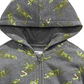 Epic Threads Kid's Toddler Boys Dinosaur Print Zip Up Hoodie Gray Size 4