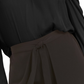Bar III Women's Puff Sleeve V Neck Top Black Size Medium