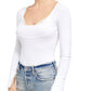 Free People Women's Bit Of Lace Layering Top White Size Small