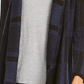 Style & Co Women's Plaid Boucle Cardigan Blue Size PM