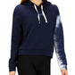 Hurley Junior's Dip Dyed Cropped Hoodie Blue Size X-Large