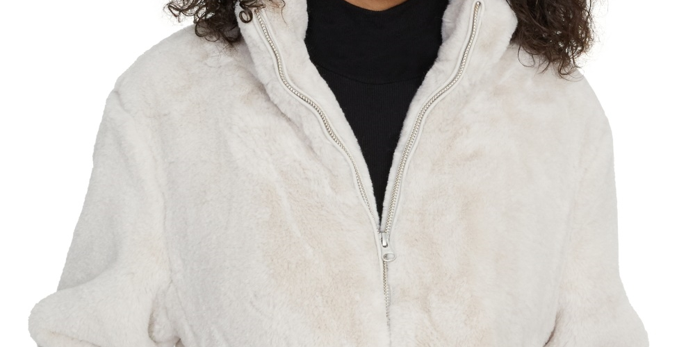 Sanctuary Women's Sami Faux-Fur Jacket Beige Size X-Small