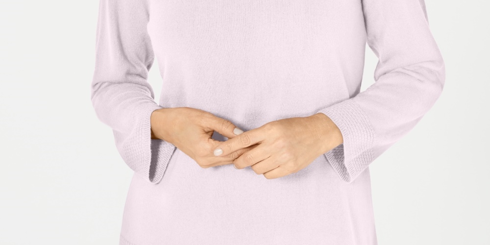 करेन स्कॉट महिलाओं का बोट्यू नेक लंबा स्लीव स्वेटर, गुलाबी, आकार XX-लार्ज