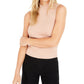Bar III Becca Tilley X Mock Neck Sweater Tank Top Beige Size XX-Large
